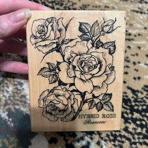Assortment of wooden stamps